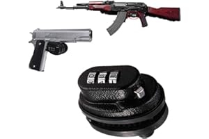 HONESECUR Cadenas pour Armes, Cadenas pour Arme à feu, Keyed Alike Trigger Gun Lock - Fits Pistols, Rifles, & Shotguns