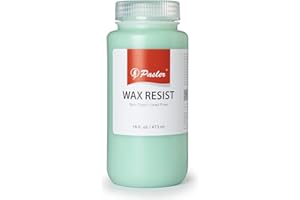 Pasler® Wax Resist for Pottery Bisque or Greenware,Glaze and Slip Application, 16 fl oz / 473 ml