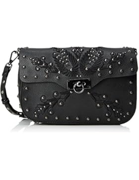 Desigual Damen Bols_darkness Amorgos Umhängetasche, Schwarz (Negro), 7x18x26 cm