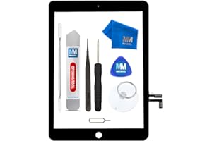 ‎MMOBIEL MMOBIEL Digitizer kompatybilny z iPad 5 2017 (czarny) ekran dotykowy o przekątnej 9,7 cala, w zestawie z narzędziami