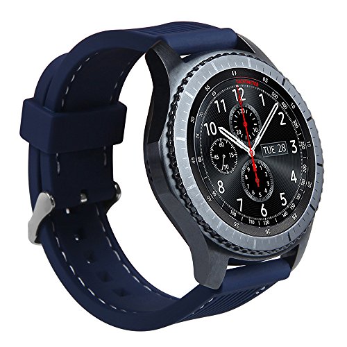 Samsung Gear S3 Frontier / Classic Armband,V-MORO 4x Silikon Sportarmband Uhr Band Erstatzband Uhrenarmband für Samsung Gear S3 Classic Samrtwatch, Multicolor (Silicone Pack of 4) - 2