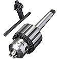 Super Heavy Duty 1/2"(1-13mm) Drill Chuck with Chuck Key and MT2 Shank | Morse Taper Arbor #2 (B16)