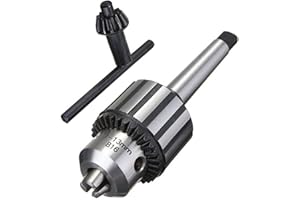 ZFFXH Mandrin de perceuse super résistant de 1 à 13 mm avec clé de mandrin et tige MT2 | Arbre conique Morse #2 (B16)