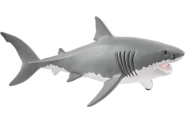 Schleich Great white shark | detaljerade djurfigurer | zooleksaker