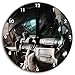 Produktbild Ghost Recon Bild auf Wanduhr mit schwarzen stumpfen Zeigern und Ziffernblatt, Durchmesser 30cm, perfekte Dekoration für Ihr Zuhause, Super Geschenkidee für groß und klein