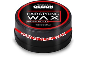 ‎MORFOSE Morfose OSSION PBL Mega Hold Hair Styling Wax 150ml - Haarstyling-Wachs - Texturierend und Voluminös, Starker Halt, Wet-Look - für Alle Haartypen