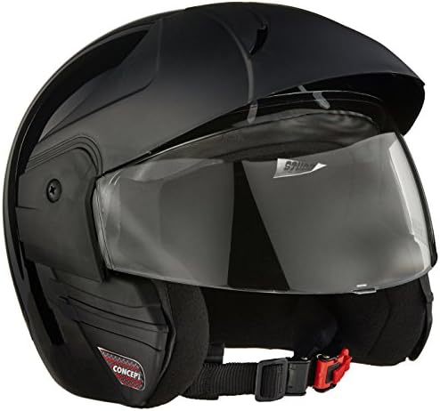 STUDDS Ninja Concept ECO Open Face Helmet (Black, Medium)