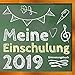 Meine Einschulung 2019 Erinnerungsbuch: Erinnerungsalbum, Eintragebuch und Gästebuch zum Schulanfang, Geschenk für die Schultüte für Eltern, Jungen und Mädchen by 