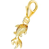 Goldene Hufeisen Ciondolo Angelo Custode In Argento Sterling 925 – 21x14 Mm, Per Bracciale O Collana