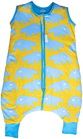 Emma &amp; Noah baby sleep sack, 100% cotton, 12-18 months, slumbersafe premium baby sleep bag suitable for all seasons (80cm) (Polar bear)