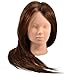 Pro 22" 70% Real Long Hair Practice Mannequin Hairdressing Training Head & Makeup Professional for Student Practice