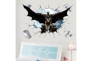 Amiiba Bat-Man Wandaufkleber, 3D-Wandaufkleber, Motiv: Fledermaus-Mann