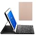 Produktbild pcatec Huawei MediaPad M3 Lite 10 WP/HONOR Waterplay 10.1 Tastatur Cover – [New Abnehmbare Version] Abnehmbare versteckte Wireless Bluetooth Tastatur muti-angle Portfolio Fall Smart Cover für Huawei MediaPad WP/HONOR Waterplay 10.1 Tablet gold