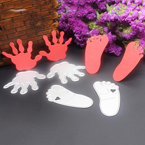 Amazingdeal365 Abdrücke Set Metall Form Schablonen Schneiden DIY Dekor Sammelalbum Karten Buchzeichen Lesezeichen als Geschenk für Freunde Geburtstag Kinder,Kindergarten Hobby Schule Handarbeit Unterricht usw. Ein tolles Geschenk! - 4