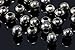 Produktbild INWARIA Metallperlen 2/3/4/5/6/7/8/10/12/14 mm Großlochperlen Perlen Kugel Spacer, S2 (2mm - 1000 Stück, Anthrazit)
