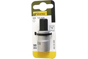 Proxxon 23482 nasadka sześciokątna 14 mm HX14 napęd 12,5 mm (1/2") długość 55 mm