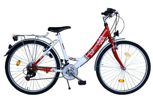 26 Zoll Fahrrad 18 Gang Shimano Kettenschaltung StVZO tauglich Rot mit ALUFELGEN