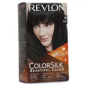 Revlon ColorSilk Beautiful Hair Color BLACK (10) 130 ml