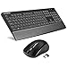 Produktbild VICTSING Tastatur-Maus-Set Kabellos, Wireless Keybord und Optisch Mouse Combo,QWERTZ Drahtlose Tastaturen, 2,4 GHz Funkmaus mit USB Empfänger, Lange Akkulaufzeit für Laptop,PC,Mac OS, Schwarz