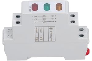 CICIGLOW Luz Indicadora de Carril DIN, LED AC DC 230V 20mA, Lámpara Indicadora de Fácil Instalación para Talleres, áreas Residenciales, Hospitales