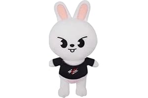 wopin Plüschtier Cartoon Plüschtier Spielzeug Süßes weißer Hase Plüschtier Weiche Plüschpuppe Cartoon Anime Figur Kuscheltiere Puppen Weiche Plüsch Kissen Kissen für Kinder Erwachsene Jungen Mädchen