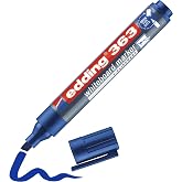 edding 363 beyaz yazı tahtası kalemi - mavi - 1 kalem - 1-5 mm kesik u&ccedil;lu - yeniden doldurulabilir