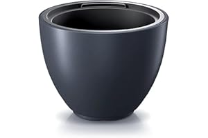 PROSPERPLAST Maceta HEOS 25L., Con depósito, dimensiones (mm) 395x395x302, color Antracita