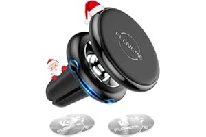 FLOVEME Magnetic Phone Car Mount Air Vent Magnet 4 Metal Plates Universal Mobile Phone Holders for Cars Compatible with iPhone 11 8 7 X Xr Xs SE Samsung S20 S10 S9 S8 Huawei Black