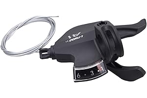 WEEROCK Bike Shifter Lever 6 Speeds Right Thumb Gear Shift Lever for Mountain Bicycle