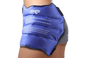 NEWGO Hip Ice Pack Wrap Reusable Hip Cold Pack for Hip Bursitis, Hip Replacement Surgery, Hot Cold Therapy Gel Ice Pack for Hip Flexor Pain, Swelling, Sports Injuries-Blue