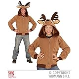 Niedliche Jacke / Sweatjacke / Kapuzenjacke / Tierkostüm als Rentier / Rentierkostüm mit Kapuze Gr. S / M - 