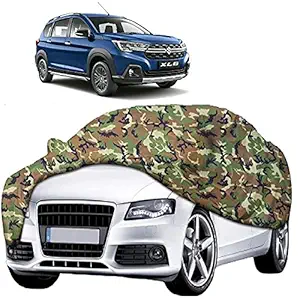 AutoPrime Maruti Suzuki XL6 WaterResistant Car Cover All Weather Windproof UV Protection Outdoor Indoor with Mirror Pocket (Multicolor)