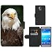 Produktbild hello-mobile PU LEDER LEATHER FLIP CASE COVER HÜLLE ETUI TASCHE SCHALE // M00135914 Weißkopfseeadler Adler Vogel Natur // Samsung Galaxy S5 S V SV i9600 (Not Fits S5 ACTIVE)