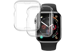 CCLKHY 2 Pack Transparent Case Compatible with Apple Watch 42mm 1/2 / 3Series, Screen Protector, Soft TPU Cover Case for iWatch 42mm Series 1/2/3