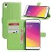 Produktbild FindaGift OPPO R9 / OPPO F1 Plus Hülle, Einzigartig PU Handycover Ledertasche Flip Stand Schutzhülle Folio Fall Brieftasche Handytasche Magnetverschluss Case [Anti-Kratzer] [Stoßfest] mit Kartensteckplätze für OPPO R9 / OPPO F1 Plus Grün
