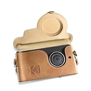 Kodak Ektra Phone Leather Camera Case - Brown/Yellow