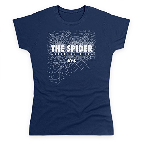 UFC Anderson The Spider Silva Graphic T Shirt, Female, Navy Blue, M
