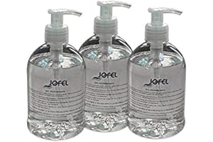 Jofel AT50503 - Gel hidroalcohólico - Pack 3 botellas, 3 x 500 ml