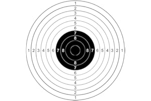 IPERTEK 50 fogli Bersaglio softair Rest per Carabina da tiro Fucile, Sagoma tiro a segno lunghe distanze calibrazione della Carabina bersaglio arco accessori armi 200mt 300mt