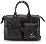  Otto Kern Damen Ladies Laptop Schultertaschen, Schwarz (Black), 39x28x11 cm