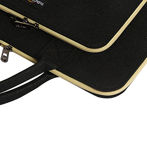 Sidiou Gruppe Mode Laptop Tasche Tablet PC Paket Laptop-Hülle wasserdichtes Gewebe Tasche Mode Laptop Tasche Tablet PC Paket Laptop-Hülle wasserdichtes Gewebe Tasche (17 Zoll, schwarz) - 6