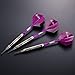Produktbild Dartpfeile soft dartpfeile 3 Stück 18 g Dartset Turnier soft Tip Dartpfeile Set, (Soft Dartpfeile) mit Flights (Lila)
