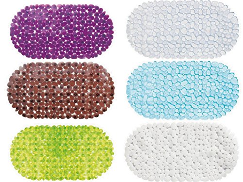 Wohnideenshop Badewanneneinlage Antirutschmatte 35cm x 67cm STONE Steinoptik in weiß und andere Farben zum auswählen - 2