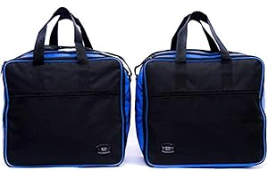 GREAT BIKERS GEAR - Pannier Liner Bags for Bmw R1250GS Adventure Gsa Aluminium Luggage Bags (BLUE/BLACK)