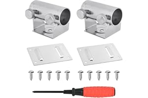 WENRERO 2 Stück Sonnenschirmhalter Balkongeländer Sonnenschirm Balkon Halterung Edelstahl Schirmhalterung Schirmhalterung 7CM * 3CM Angeln Schirmständer für Angeln, Angelkiste