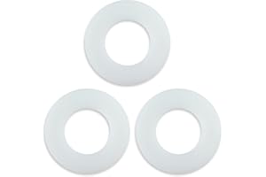 CLYDEWY Ideal Standard-Spülventildichtung, 3 Packungen, WC-Spülkasten-Dichtung, Membranbasis, Dichtung, Unterlegscheibe, Ersatz-Ablaufventil, Wasserstop-Gummiring-Dichtungen, Teile – transparent für Geberit