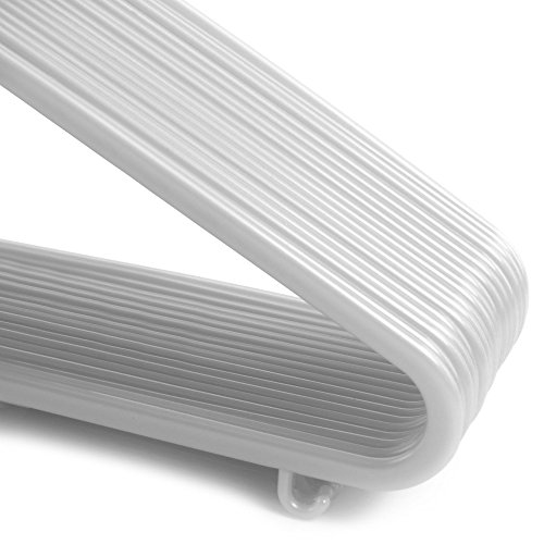 18 Kinder Kunststoff-Kleiderbügel, weiß, 29 cm Hangerworld - 4