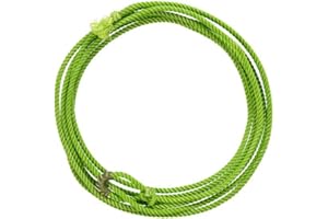 WEAVER LEATHER Weaver Equine Waxed Nylon Kids Lasso Rope, Lightweight Cowboy Rope Lasso for Practice, Colorful Loop Lasso Roping Ropes for Kids 5/16" x 20'