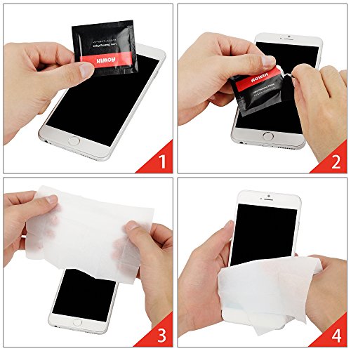 Brillenputztüch, AOWIN Lens Cleaning Wipes für iPhone, iPad, Gläsern, Tablets, Notebook, Touchscreen Display, LCD-Bildschirmen und anderen. - 8
