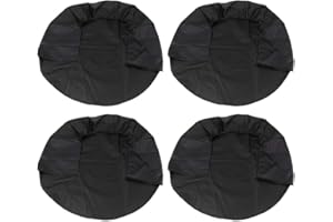 SANON 4pcs 32 Inch Universal Waterproof Car Truck Camper Trailer Tire Covers Wheel Protective Cover Black